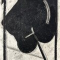 Frame and Object, compressed charcoal, white spirit, 56x38cm, 2026