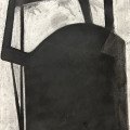 Visor, compressed charcoal, white spirit, 59x42cm, 2022