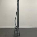 Long Road Home, reclaimed wood, reclaimed wooden stool, spray paint, 2026