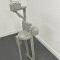 Terrace, reclaimed wood, grey primer spray paint, 2026, 8